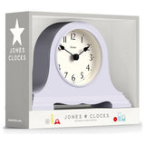 Jones Clocks Speakeasy mantel clock lavender (British brand)