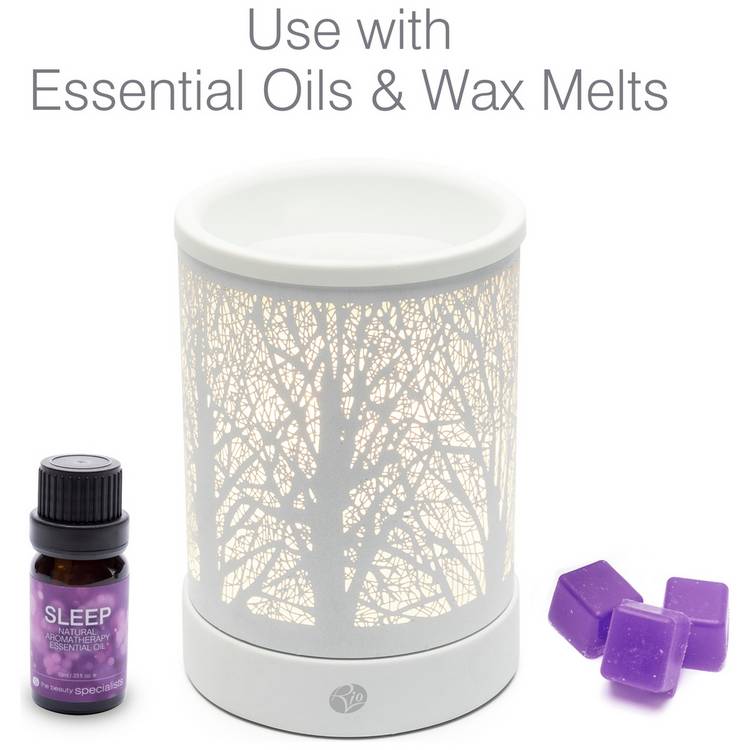 Rio FORA wax melt diffuser forest detailing (British brand)