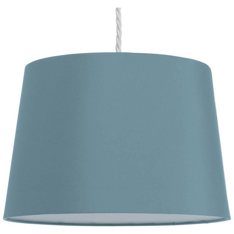 Argos Home cadet blue easy fit lampshade 29cm, imported from the UK