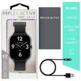 Reflex Active smart watch black mesh strap, UK version
