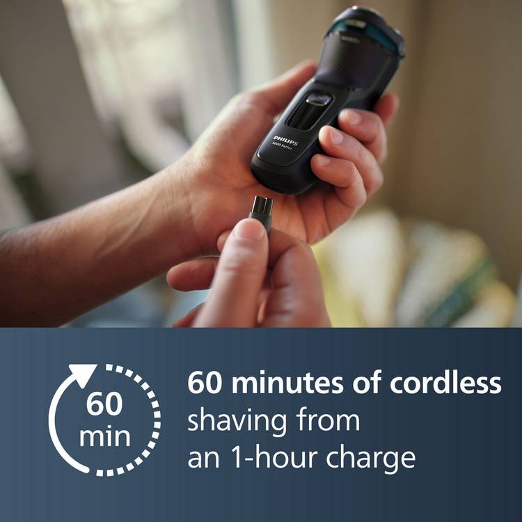Philips 3000 series wet and dry electric shaver, UK version