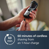 Philips 3000 Series wet and dry electric shaver, UK version