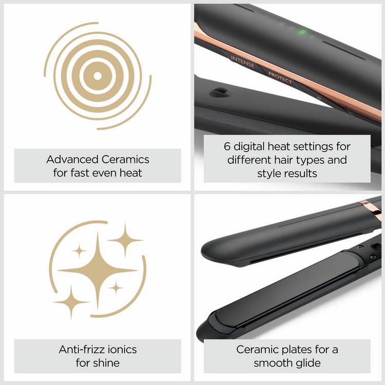 BaByliss Smooth Pro hair straightener black - British product