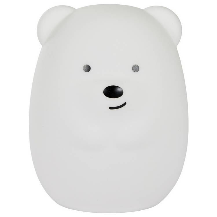 Glow bear silicone night light multicoloured - UK version