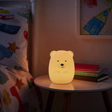 Glow bear silicone night light multicoloured - UK version