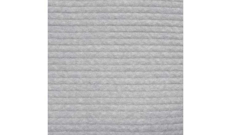 Habitat grey quilted jersey bedding set for single bed - British product