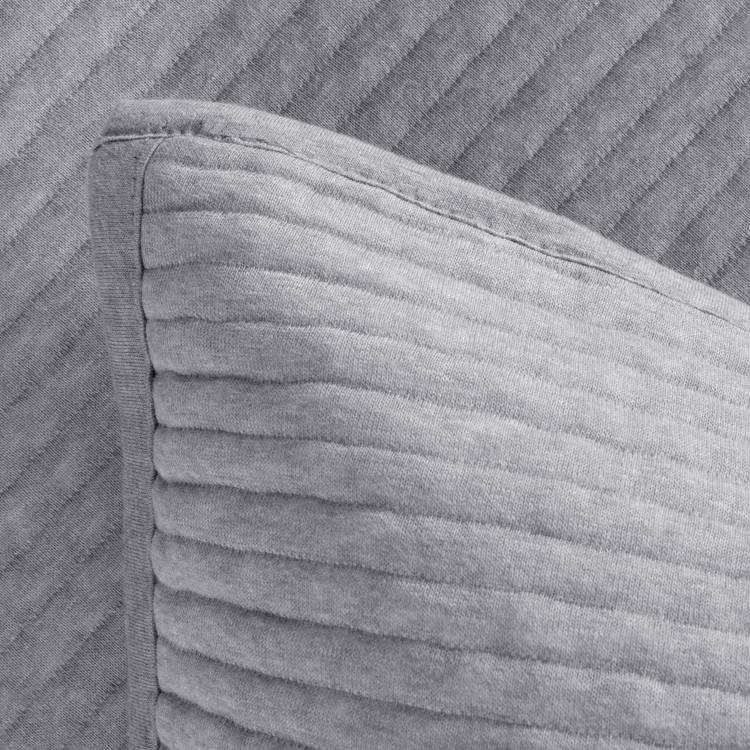 Habitat grey quilted jersey bedding set for single bed - British product