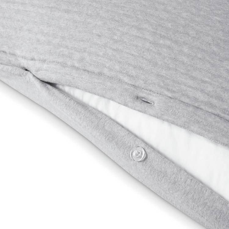 Habitat grey quilted jersey bedding set for single bed - British product
