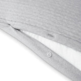 Habitat grey quilted jersey bedding set for single bed - British product