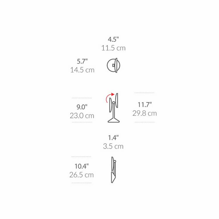 Simplehuman 10x magnified sensor mirror - British product