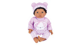 Tiny Treasures baby doll in purple mouse outfit 44cm, UK version