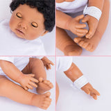 Tiny Treasures baby doll in purple mouse outfit 44cm, UK version