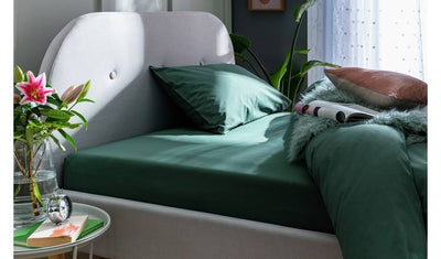 Argos Habitat Cotton Rich 180 TC Leaf Green Fitted Sheet - Single- Buy online at McGrocer