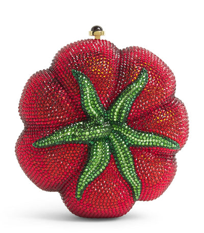 Harrods Judith Leiber Embellished Tomato Clutch Bag- Buy online at McGrocer