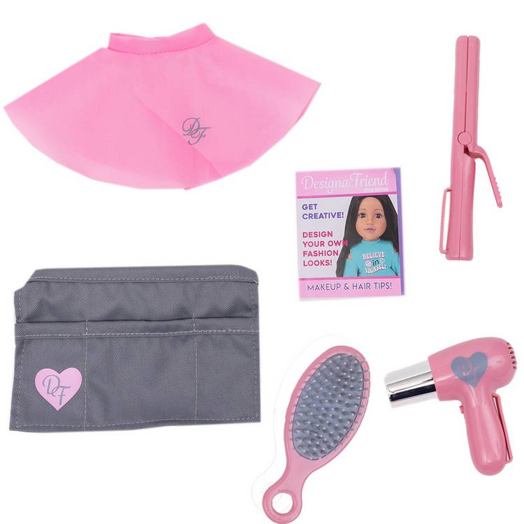 DesignaFriend doll styling centre with catwalk - British product