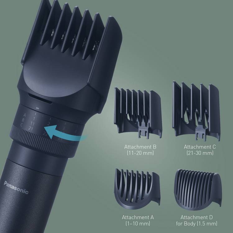 Panasonic Multishape beard and stubble trimmer, imported from the UK