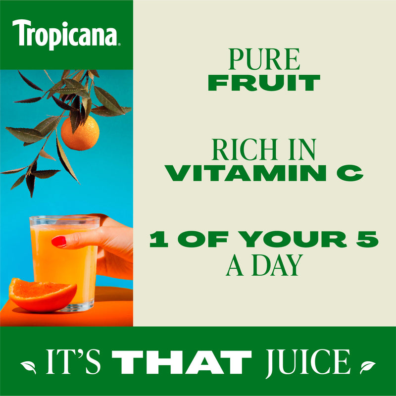 Tropicana orange juice with bits 900ml (British brand)
