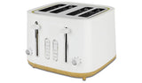Cookworks 4 slice toaster white - British product