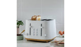 Cookworks 4 slice toaster white - British product
