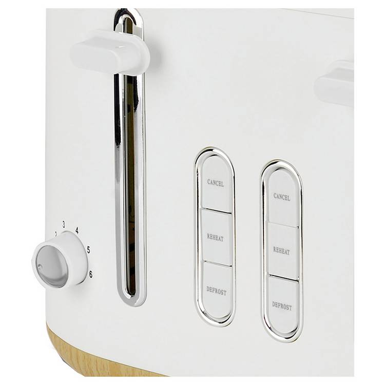 Cookworks 4 slice toaster white - British product