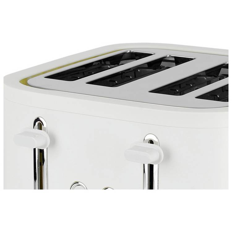 Cookworks 4 slice toaster white - British product