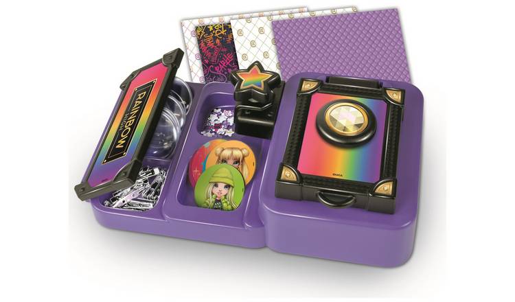 Rainbow High Badge Machine craft set for kids, imported from the UK