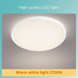 Philips Spray bathroom LED ceiling light in silver, UK version