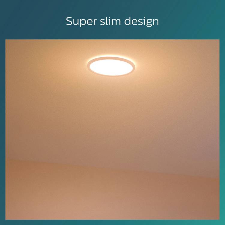 Philips Superslim flush ceiling light white 30cm, imported from the UK