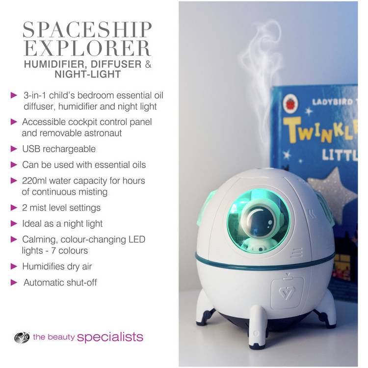 Rio Spaceship Explorer humidifier diffuser night light (British brand)