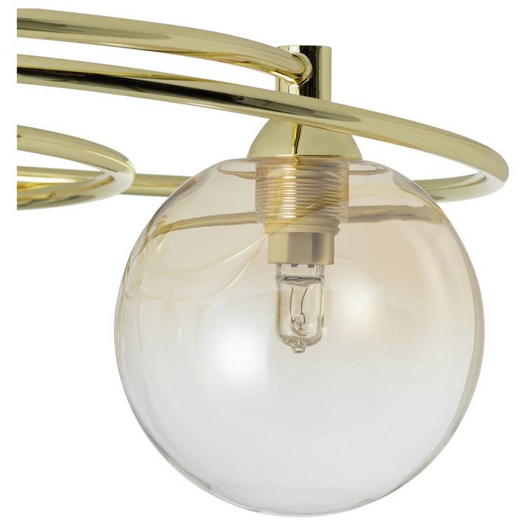 Argos Home ombre glass brass ceiling light 40cm (British brand)