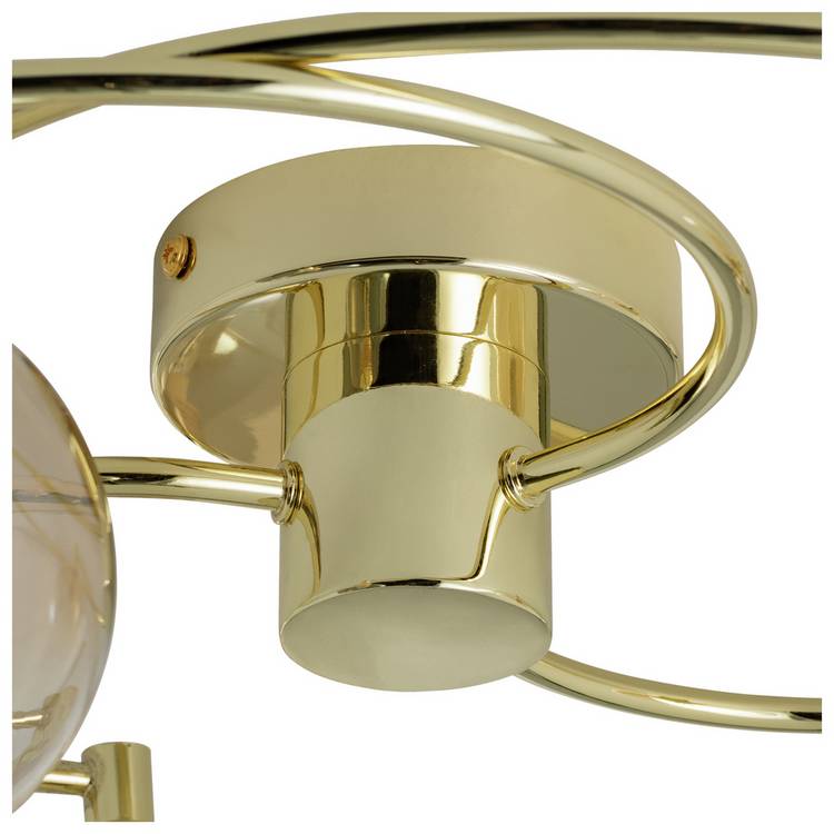 Argos Home ombre glass brass ceiling light 40cm (British brand)