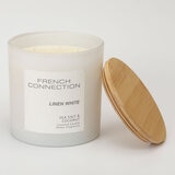 French Connection Pastel Linen White scented candle 1.5kg, imported from the UK