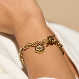 Olivia Burton gold plated bee honeycomb bracelet adjustable (British brand)