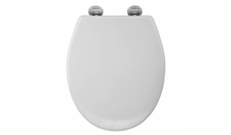 Croydex Flexi-Fix Constance white toilet seat with soft close (British brand)