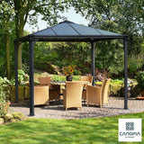 Costco UK Palram Canopia Palermo 9ft 8 x 9ft 8 (3x3m) Aluminium and Polycarbonate Garden Gazebo- Buy online at McGrocer