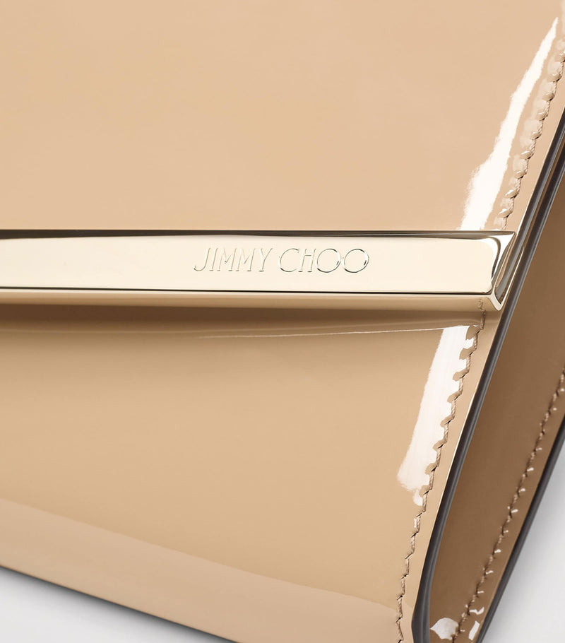 Jimmy Choo Emmie patent leather clutch bag, UK version