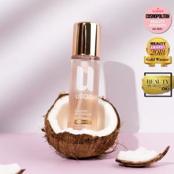 utan Coconut Tanning Water 50% Darker 100ml (British brand)