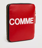 Comme des Garçons extra large logo zipped wallet, UK version