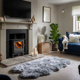 Costco UK Naturally Sheepskins Long Wool Quad Rug Steel Grey 180 x 110 cm- Buy online at McGrocer
