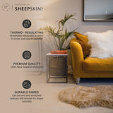 Naturally Sheepskins bronze sheepskin rug 180 x 55 cm - British product