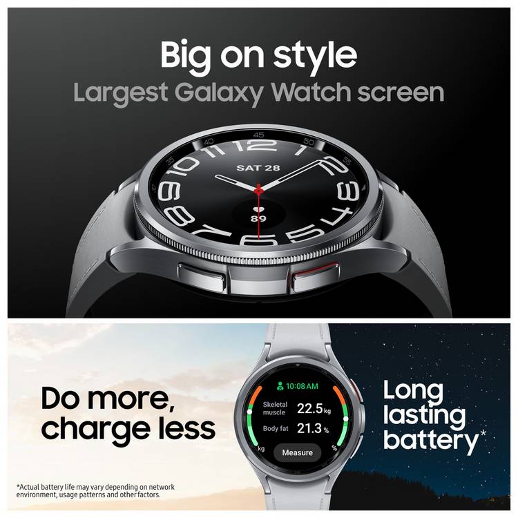 Samsung Galaxy Watch6 Classic 43mm smartwatch silver - British product