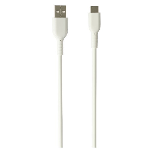 USB-C to USB-A 2.0 charging cable 3m white (British brand)
