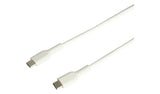 White USB-C 2m charging cable, imported from the UK
