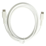 White USB-C 2m charging cable, imported from the UK