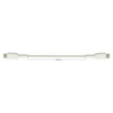 White USB-C 2m charging cable, imported from the UK