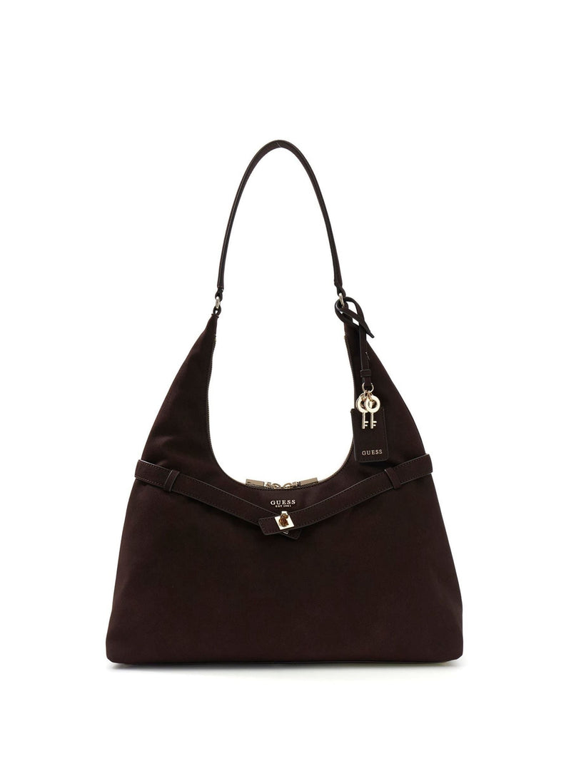 Guess Brown Ella Hobo Bag polyester - British product