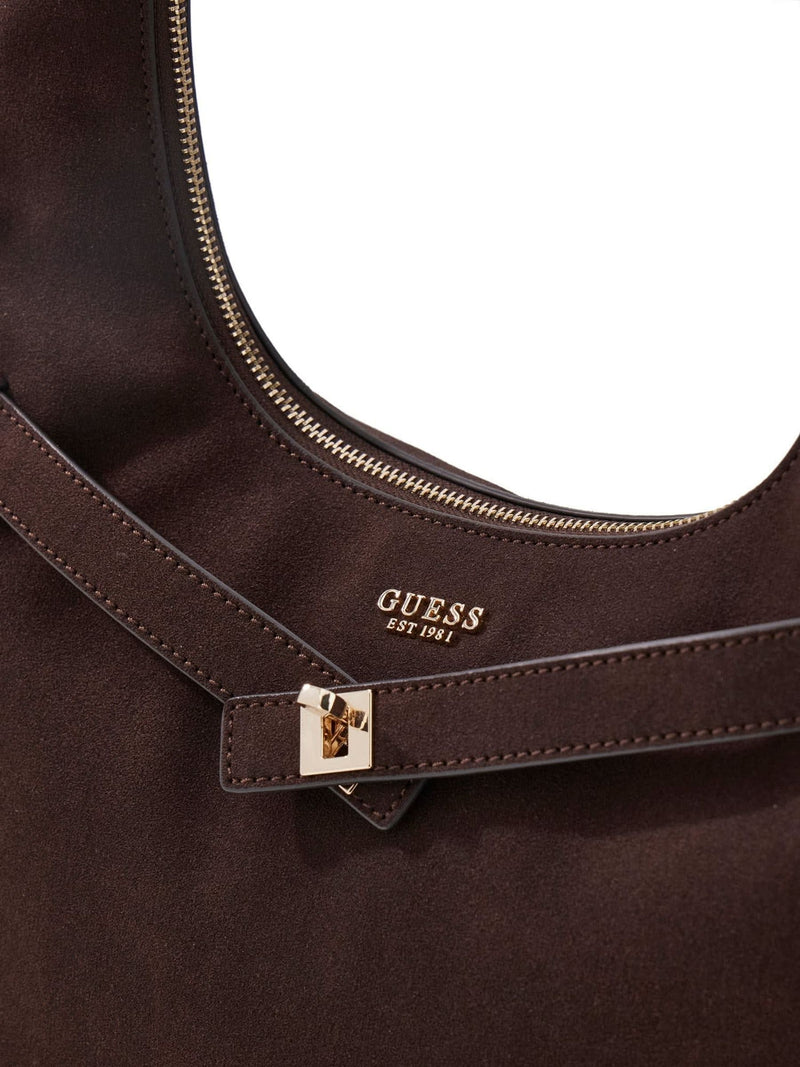 Guess Brown Ella Hobo Bag polyester - British product