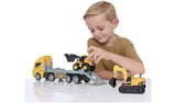 Teamsterz JCB transporter truck with two mini vehicles - British product