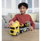 Teamsterz JCB transporter truck with two mini vehicles - British product