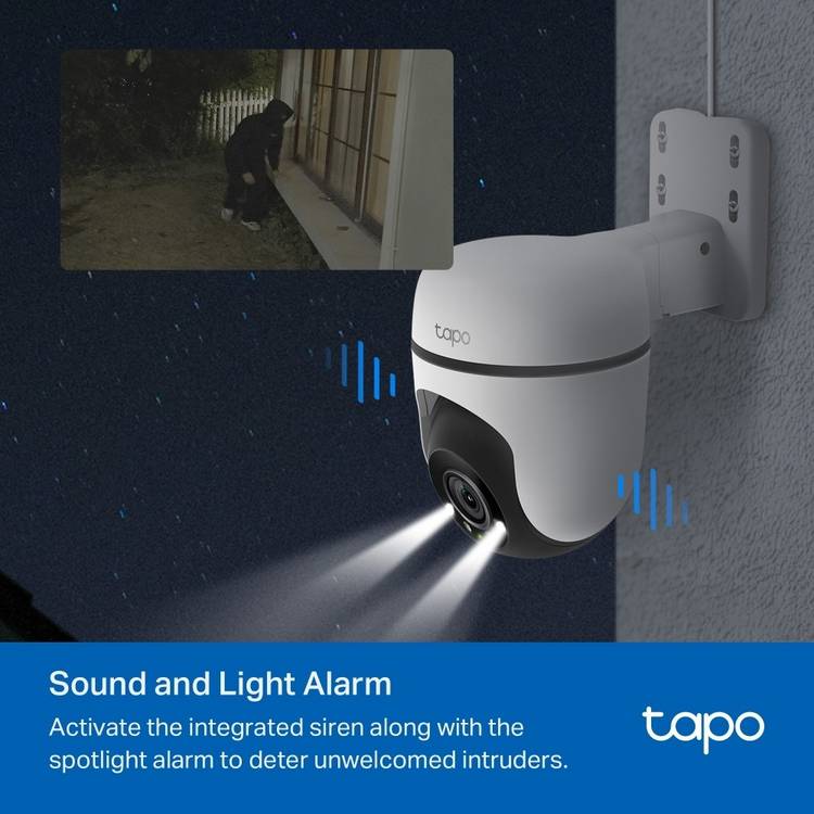 Tapo outdoor pan tilt security camera (British brand)